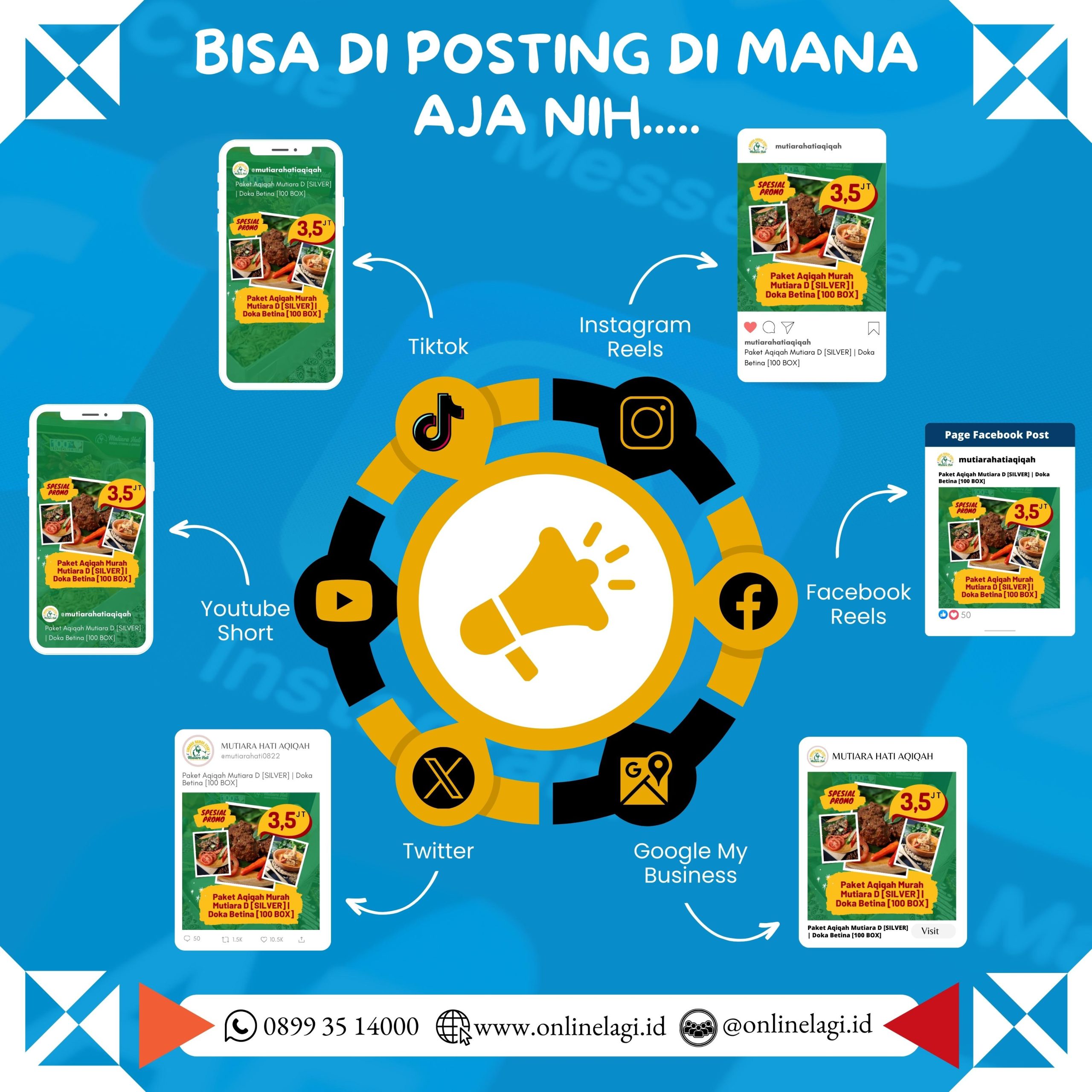 Paket Reels Instagram Youtube Facebook Tiktok Twitter Google Bisnis | BRONZE 1 - Gambar 3